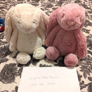 Jellycat cream and tulip bunny
